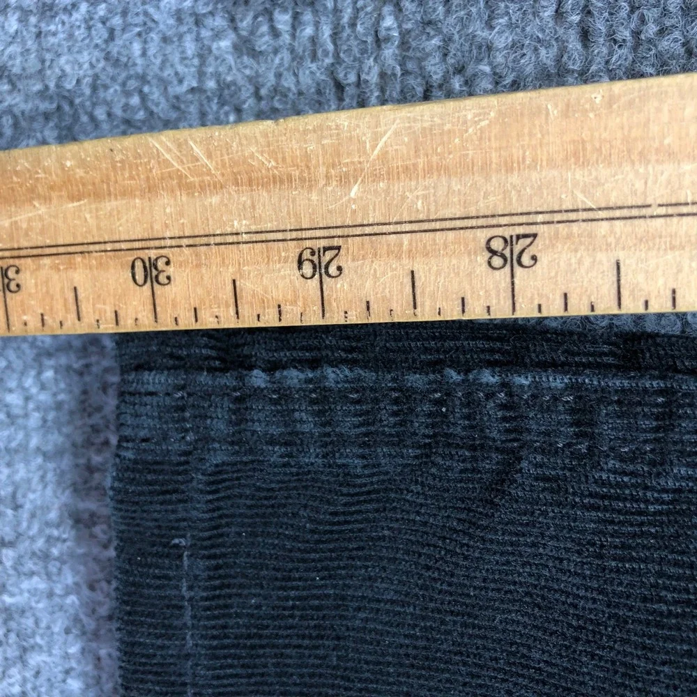 Levis 505 Straight Fit Corduroy Pants Mens Black 35x29 White Tab 5-Pocket